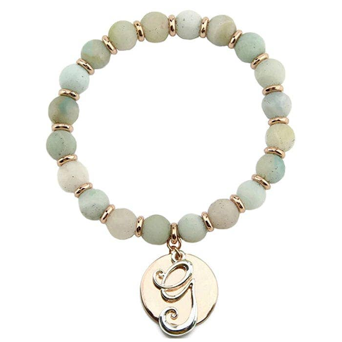 Semi Precious Stone Bead Letter Collection