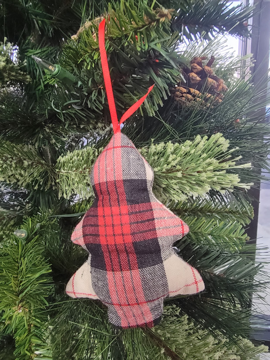 Plaid Cloth Christmas Ornament