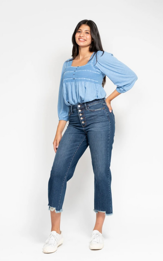 HW Destroy Hem Crop Wide 88887