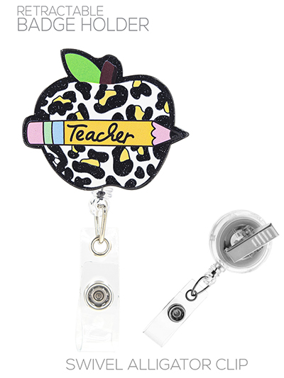 Acrylic Teacher Badge Holder