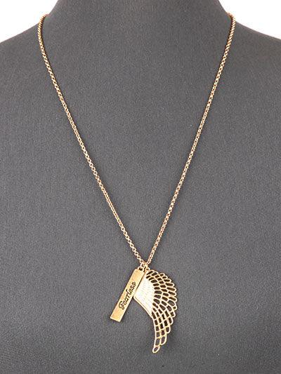 Fearless Wing Pendant Necklace - Lady Dorothy Boutique