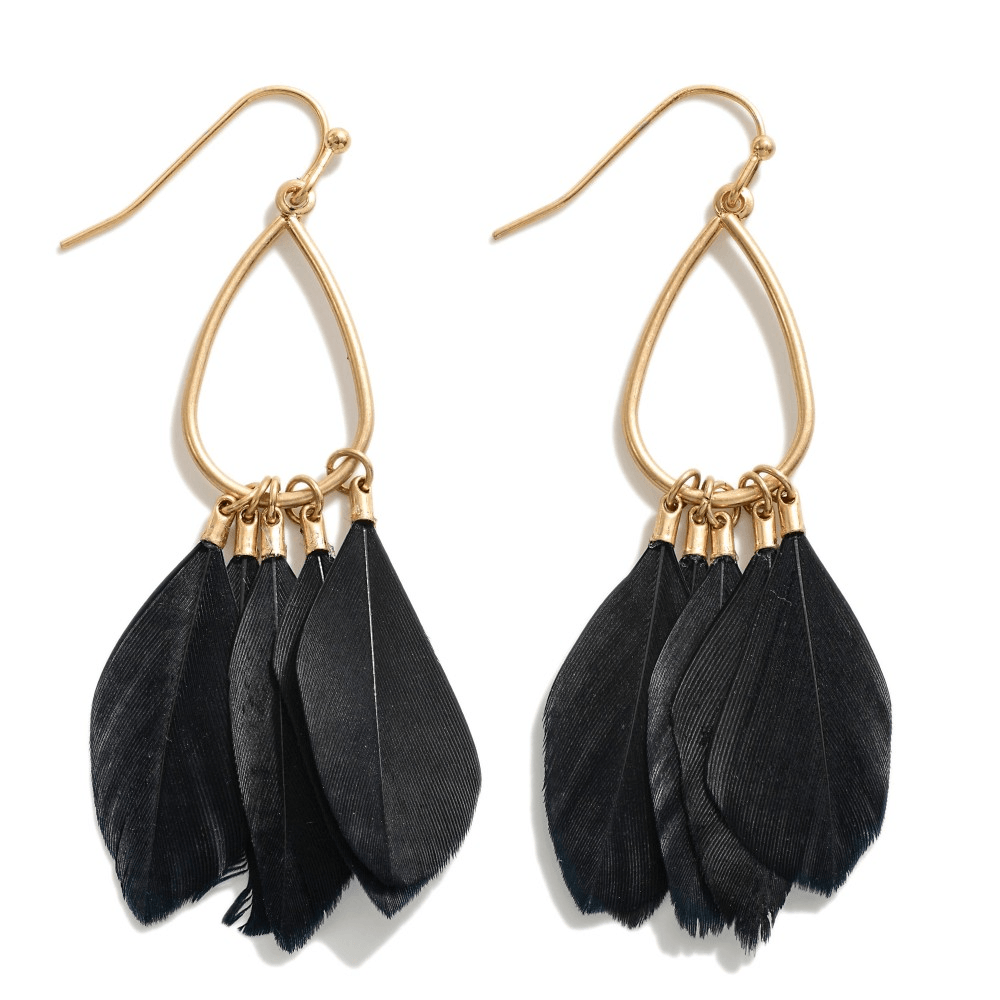 Feather Earrings - Lady Dorothy Boutique