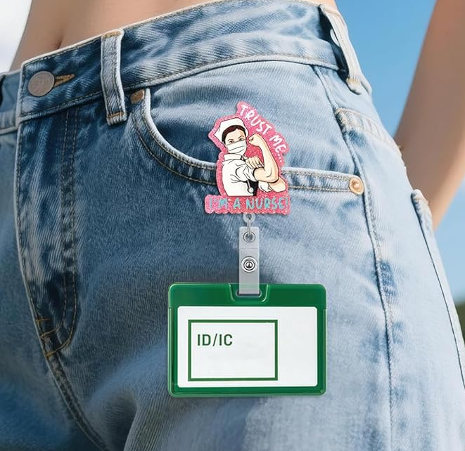 Acrylic Nurse Badge Holder
