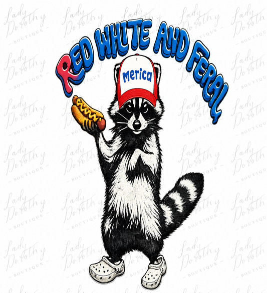 Red, White and Feral Design