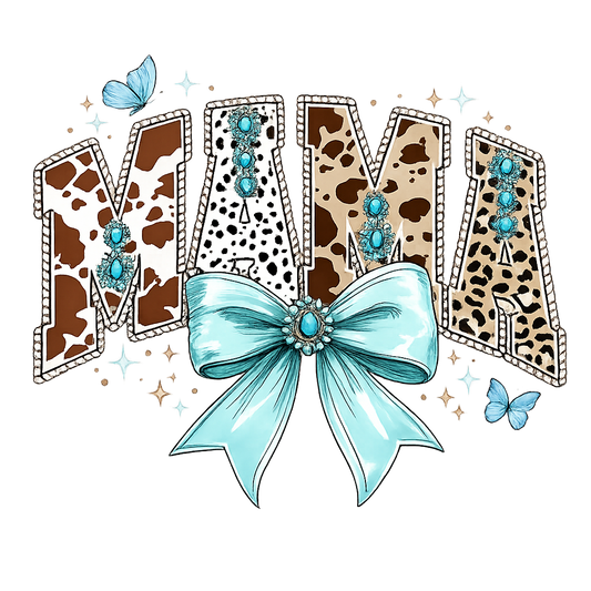 Turquoise Bow Mama Design