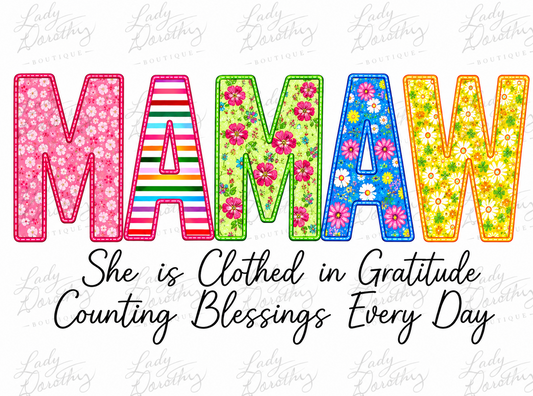 Mamaw Gratitude Design