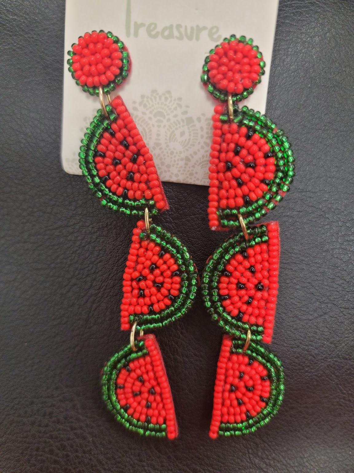 Fruit Seed Bead Earrings - Lady Dorothy Boutique