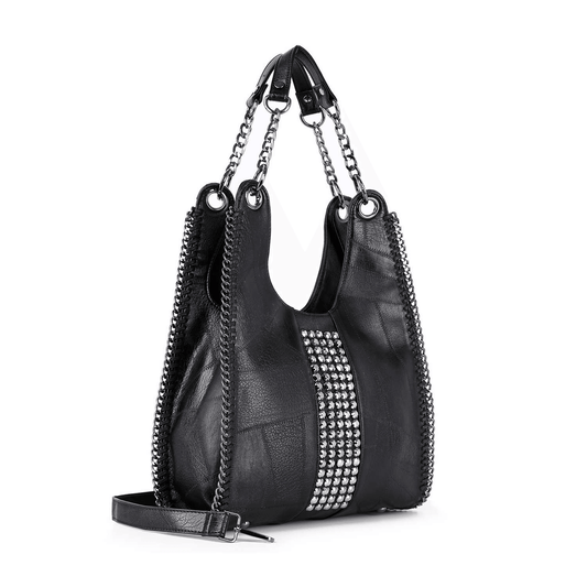 Gemstone Cuben Link Shoulder Bag - Lady Dorothy Boutique