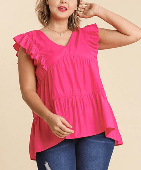I Feel Pretty Tiered Blouse - Lady Dorothy Boutique