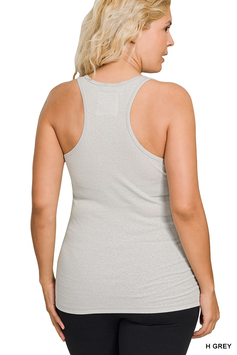 Racer Back Ribbed Tank