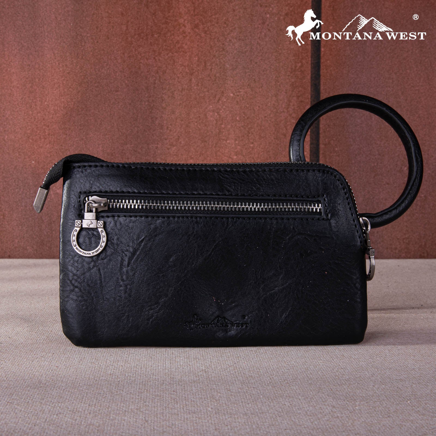 Floral Tooled Wristlet