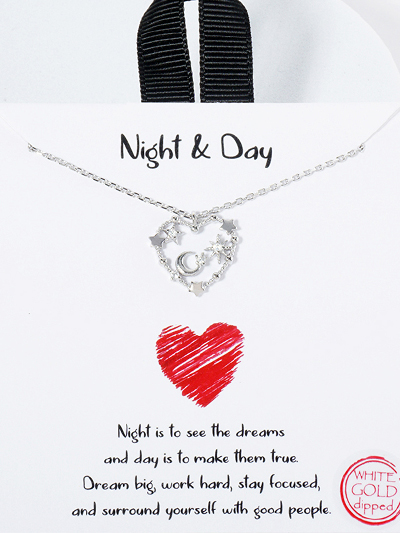 Night & Day Sentiment Necklace