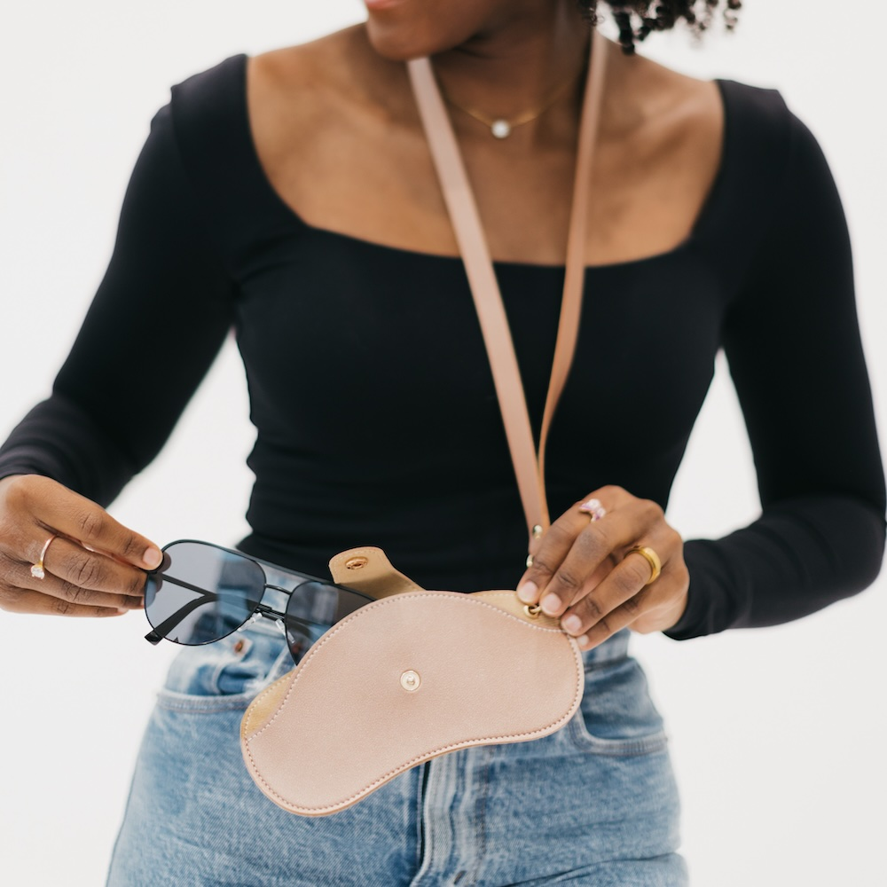 Mila Sunglass Holder Lanyard Wristlet