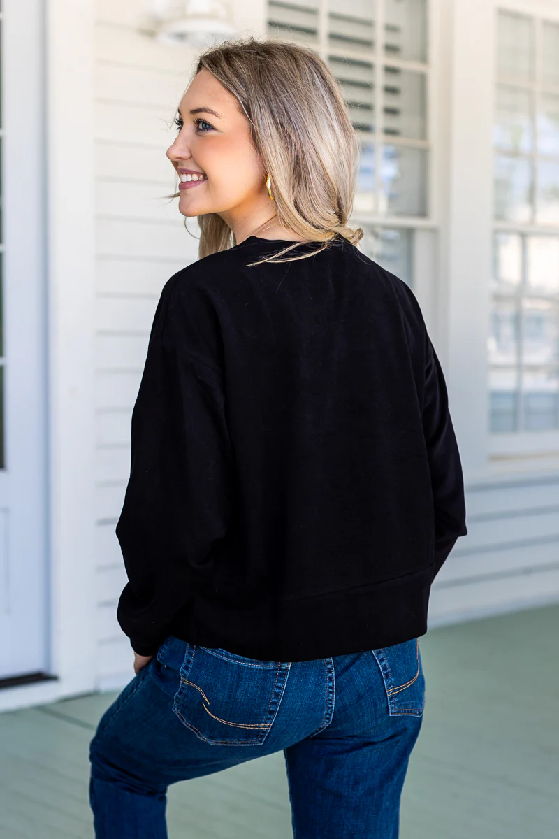 Striking Crop Sweatshirt
