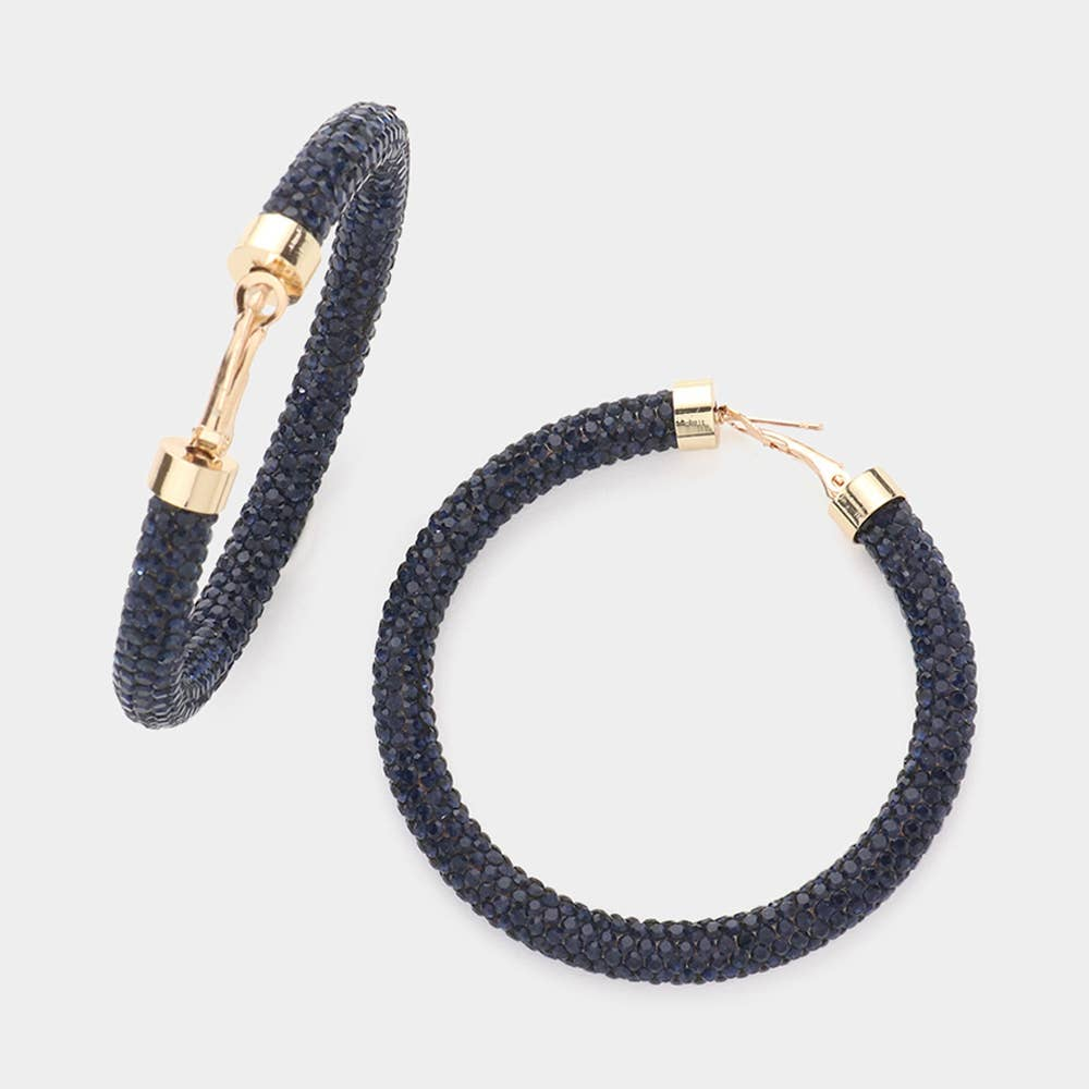 Rhinestone Hoops
