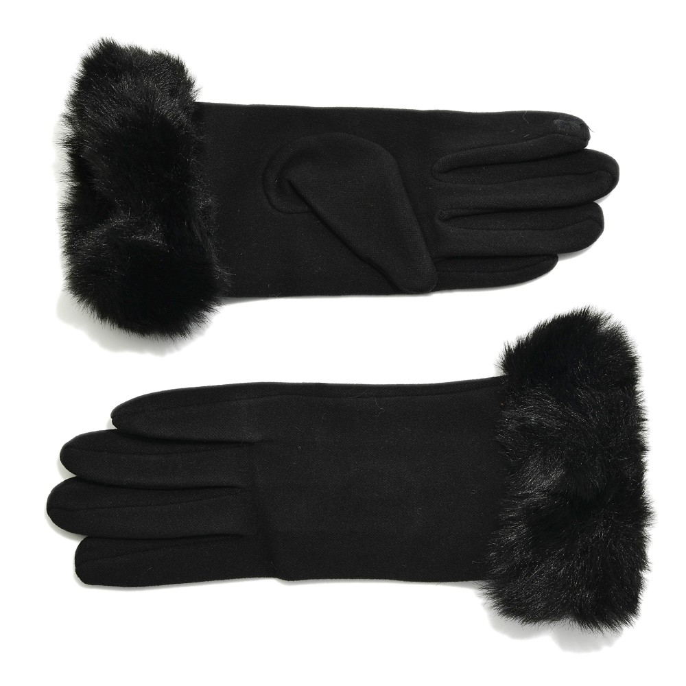 Fur Cuff Gloves