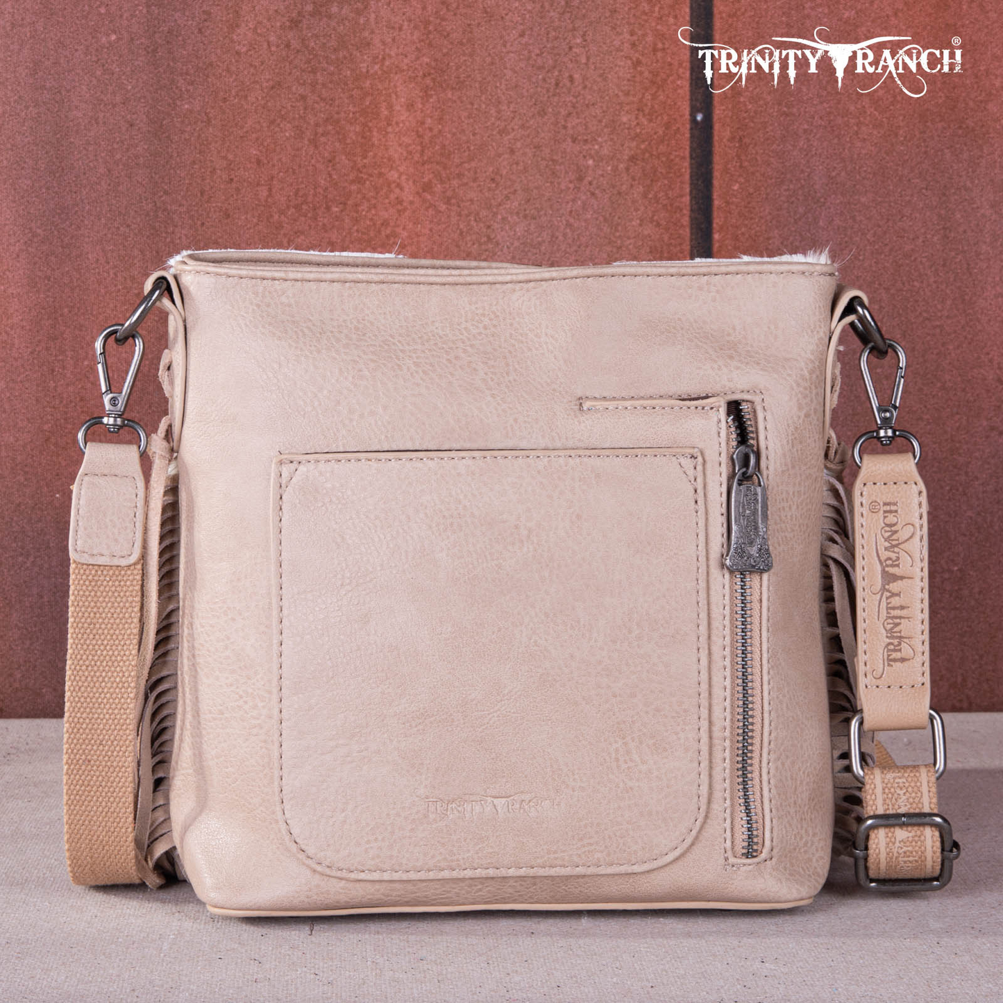 Trinity Ranch Hair On Hide Fringe Concealed Carry Crossbody