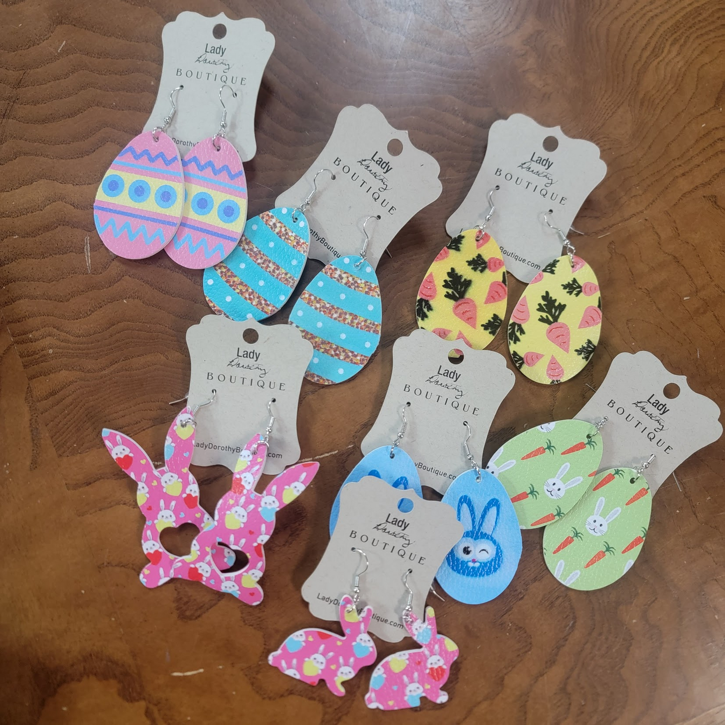 Easter Leather Earrings