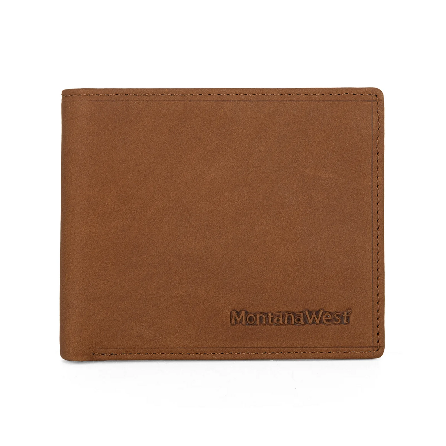 Genuine Leather RFID Bi-Fold Wallet