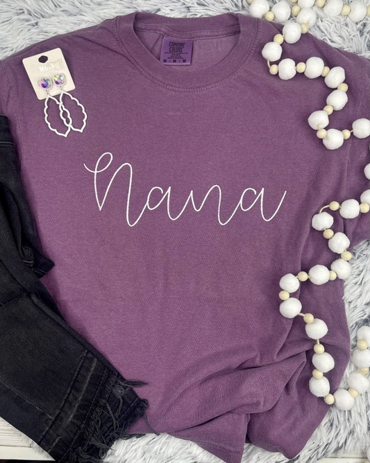 Nana Embroidery Tee