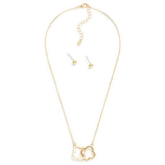 Interlinked Clover Necklace