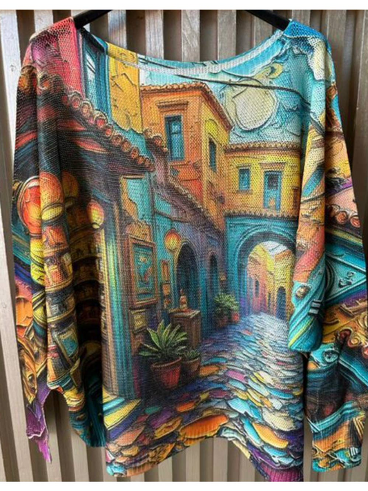 Blue Houses Knit Sweater