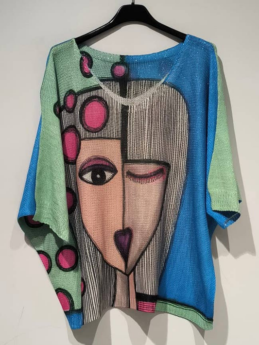 " Picasso" Knit Sweater
