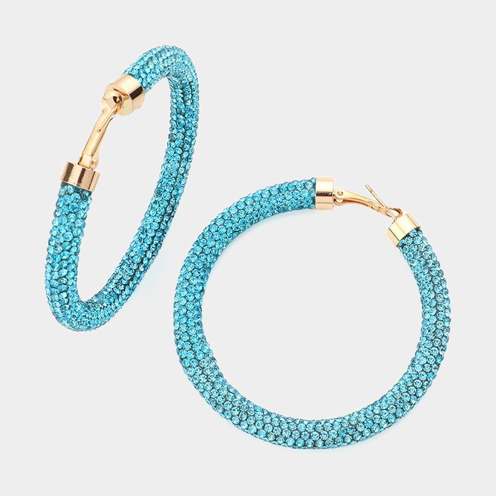 Rhinestone Hoops