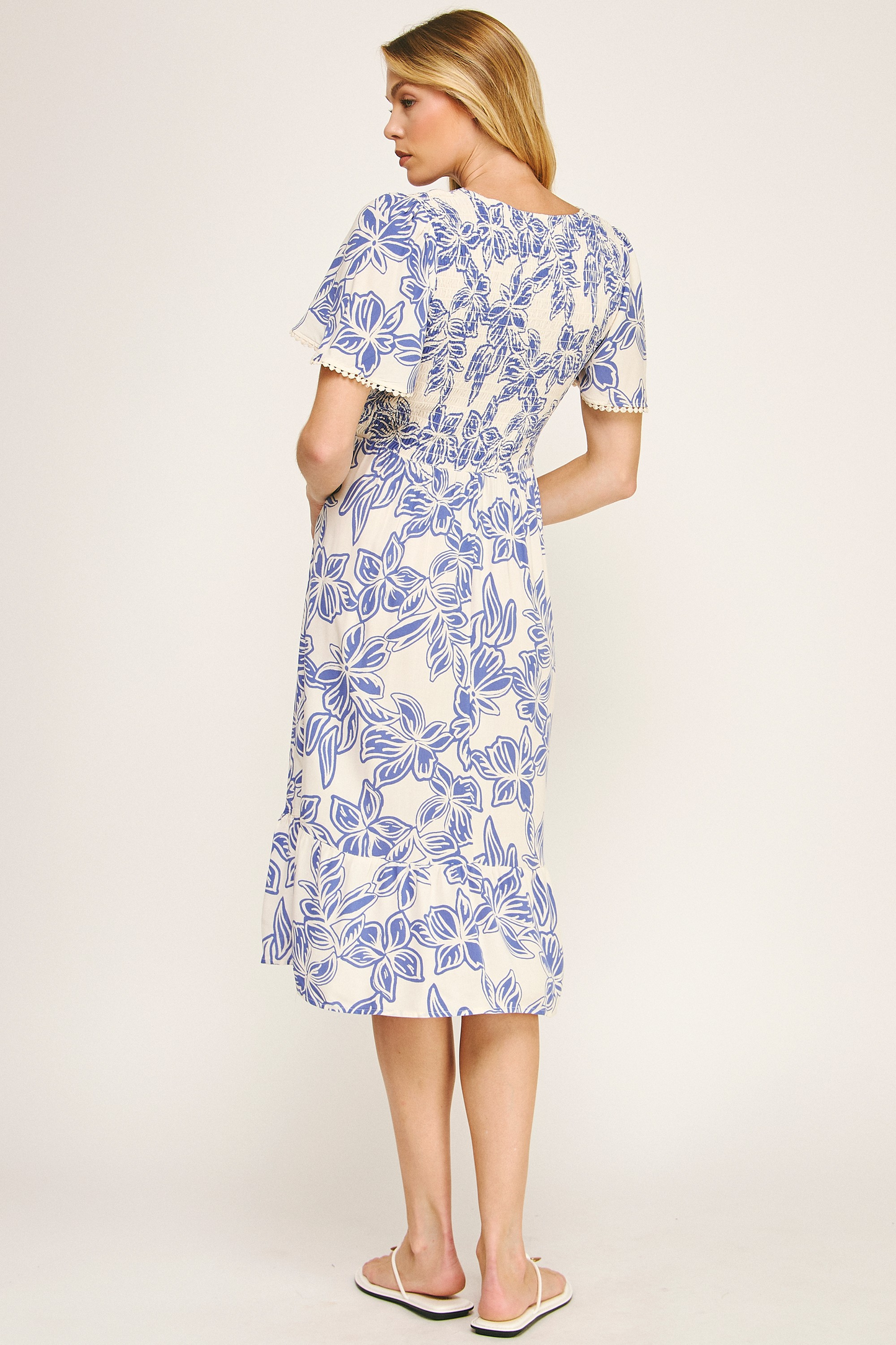 Sun Kissed Elegance Midi Dress