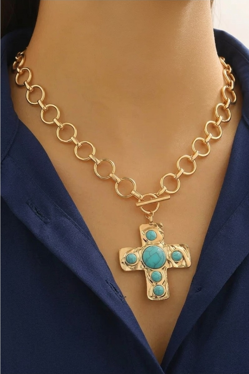 Chunky Cross Necklace