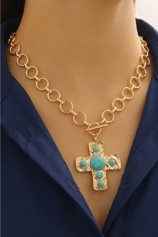 Chunky Cross Necklace