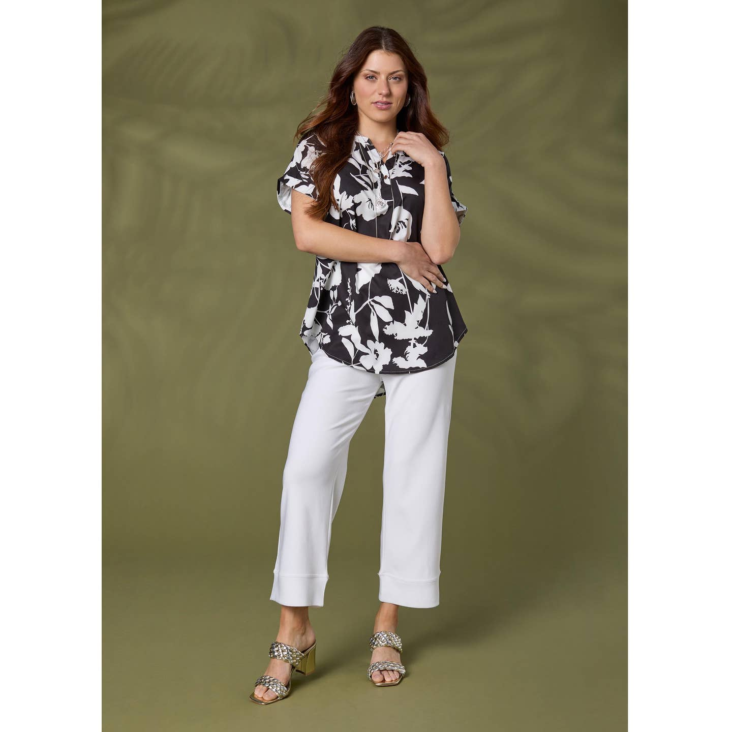 Georgie Wide Leg Cropped