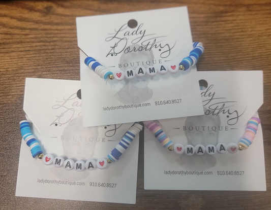 Mama Clay Bead Bracelet