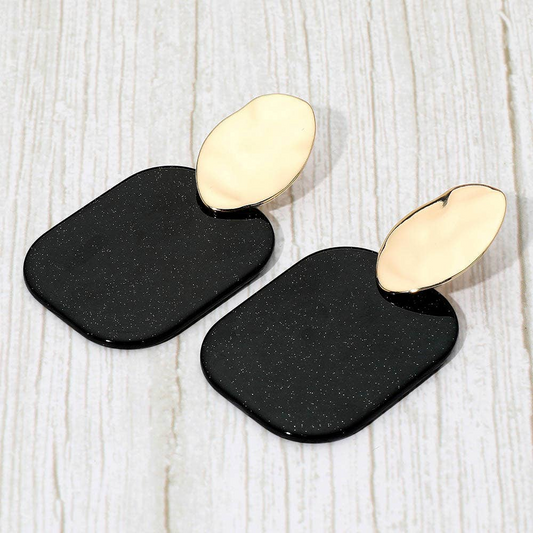 Bold Glitter Geo Earrings