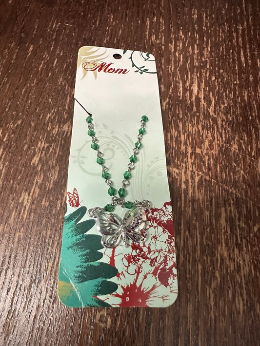 Mom Butterfly Pendant