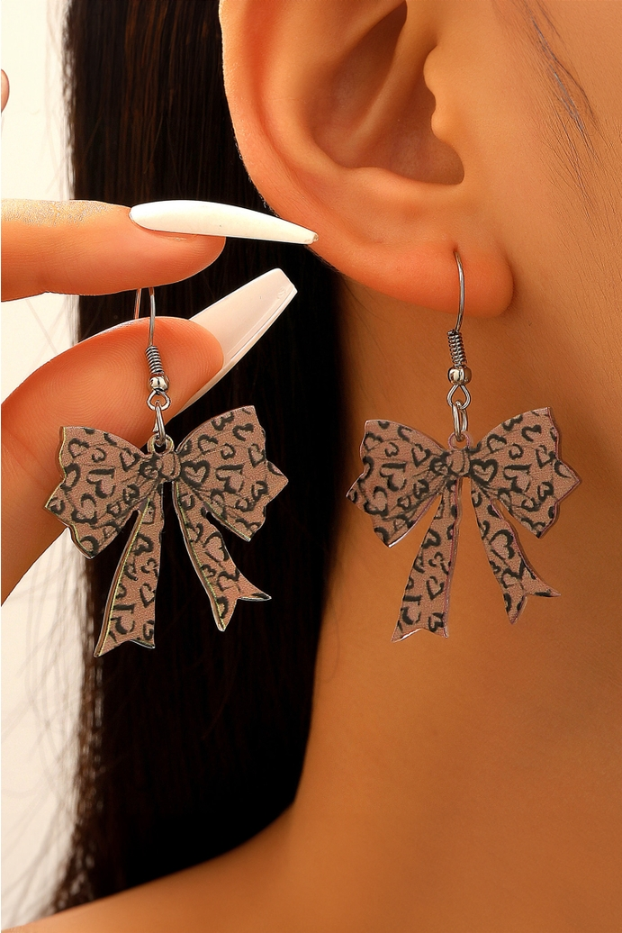 Acrylic Bow Earrings