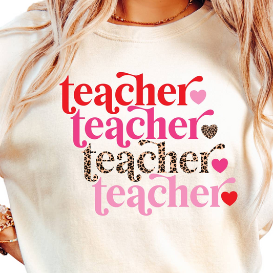 Teacher Stacked Sweatshirt