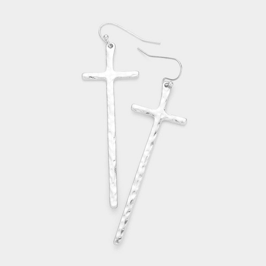 Solid Cross Earrings