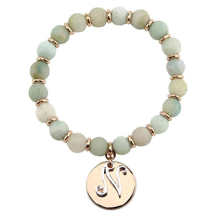 Semi Precious Stone Bead Letter Collection