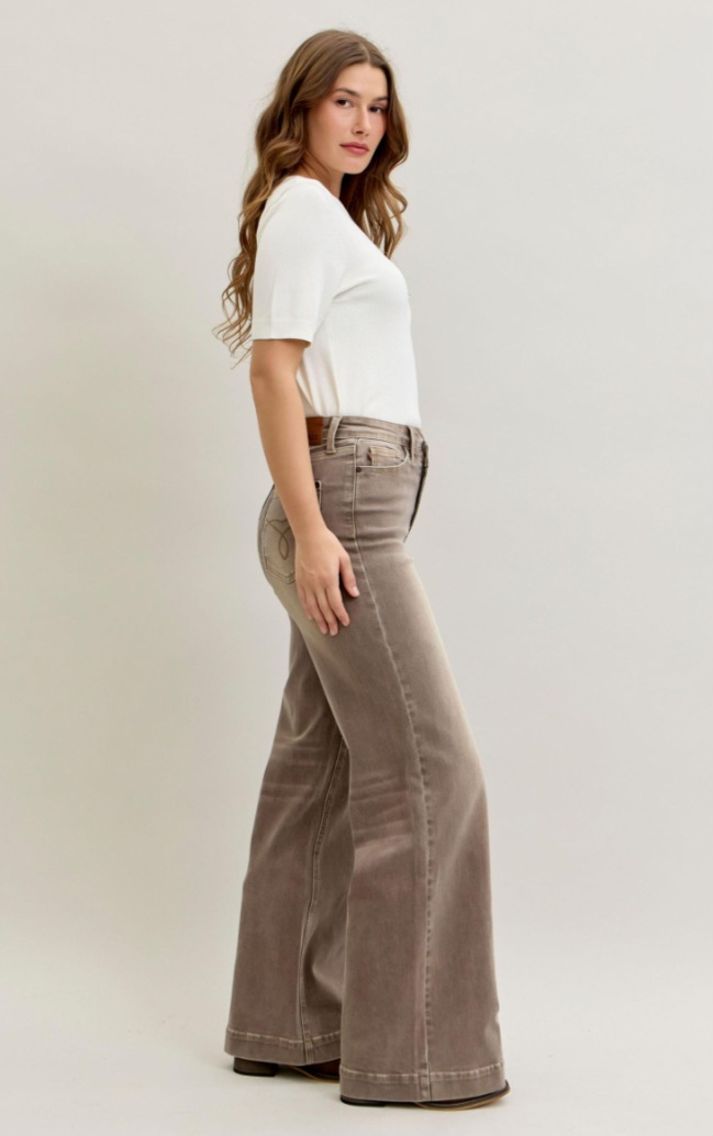 Retro Dyed Criss Cross Wide Bottom 881031