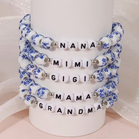 Porcelain Bead Bracelet