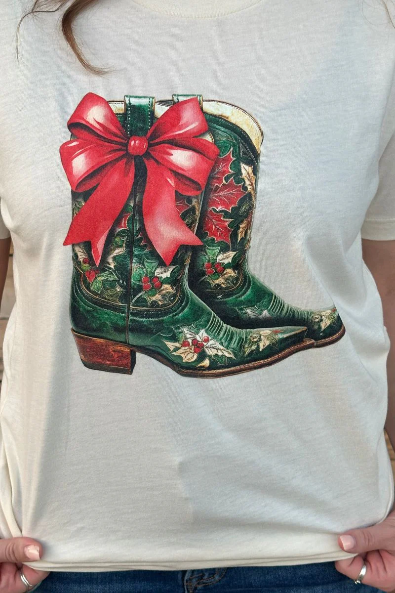 All I Want For Christmas Is Boots Tee