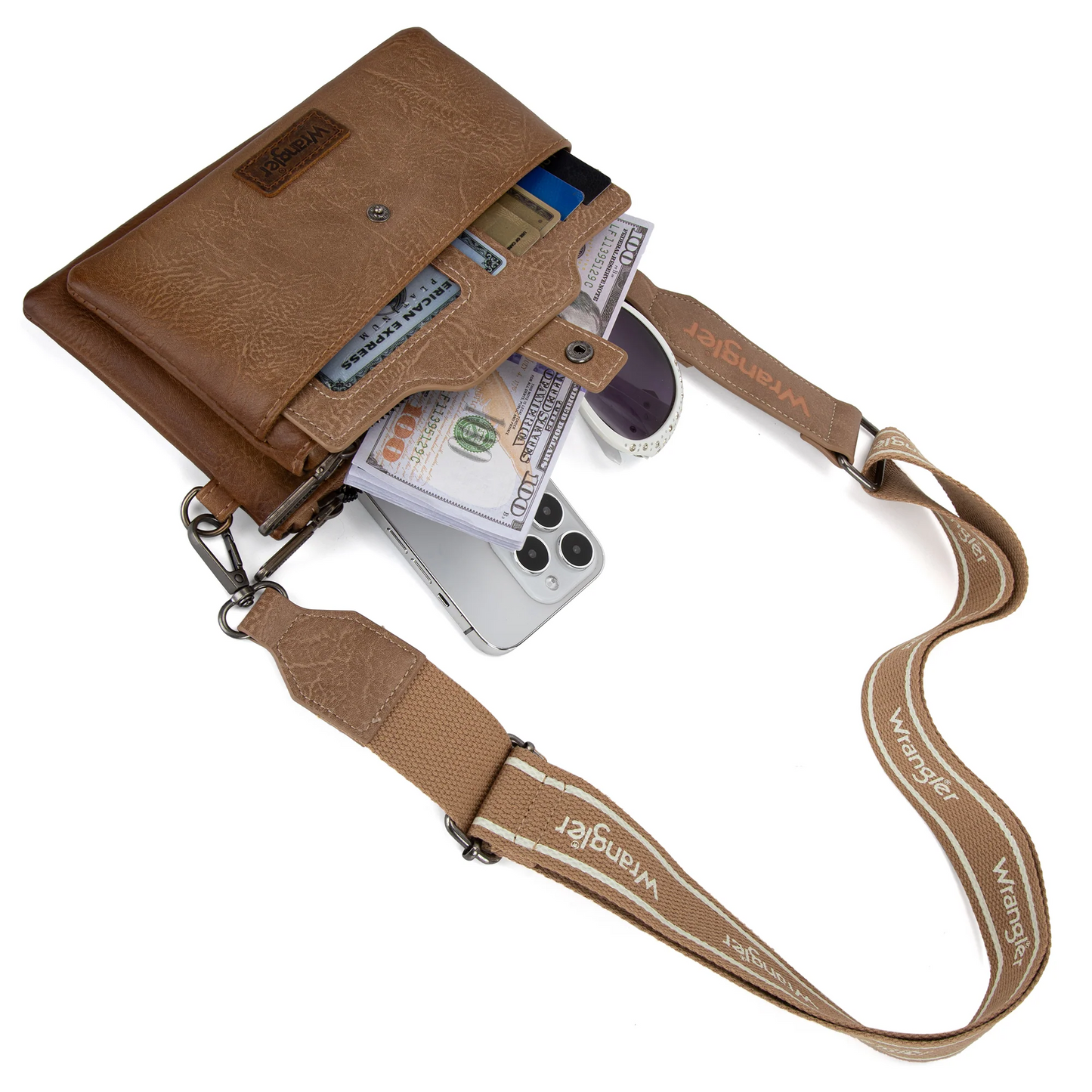 Wrangler Dual Zipper Crossbody
