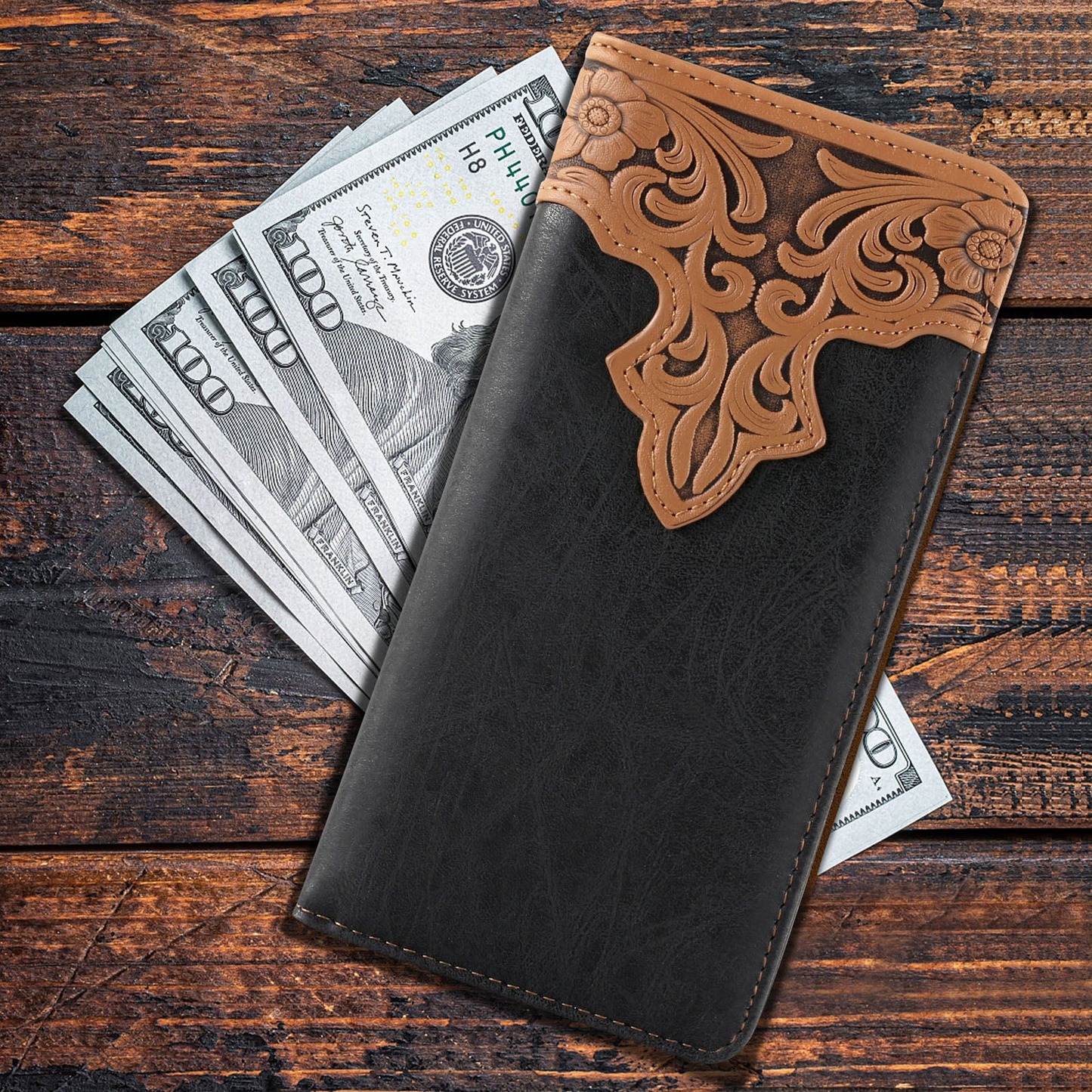 Montana West Bi-Fold Long Wallet