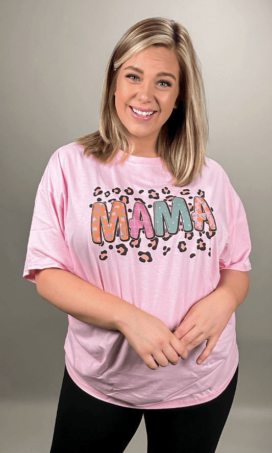 Leopard MAMA Tee - Lady Dorothy Boutique