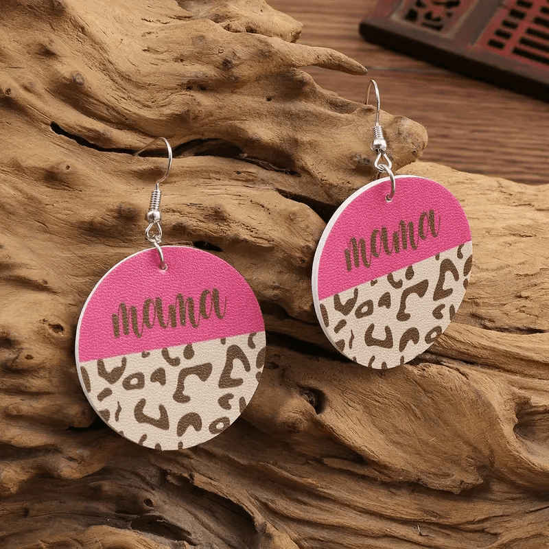 Mama Leather Earrings - Lady Dorothy Boutique