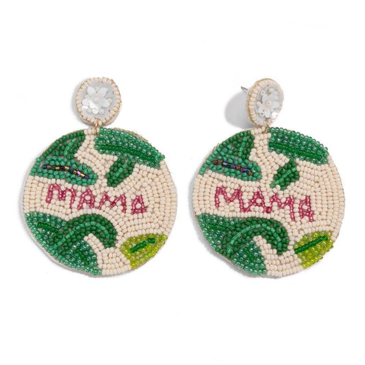 Mama Seed Bead Earrings - Lady Dorothy Boutique