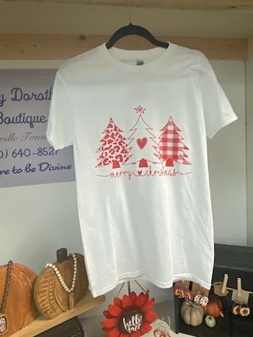 Merry Christmas Tree Tee - Lady Dorothy Boutique