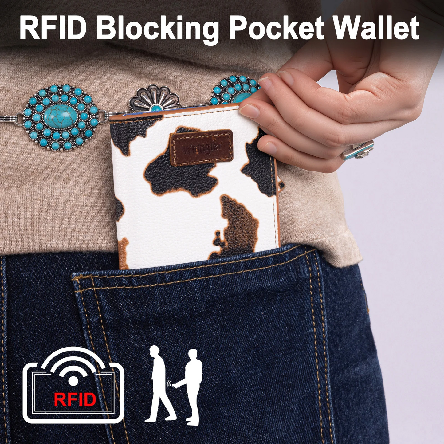 Wrangler RFID Small Bi-Fold Wallet