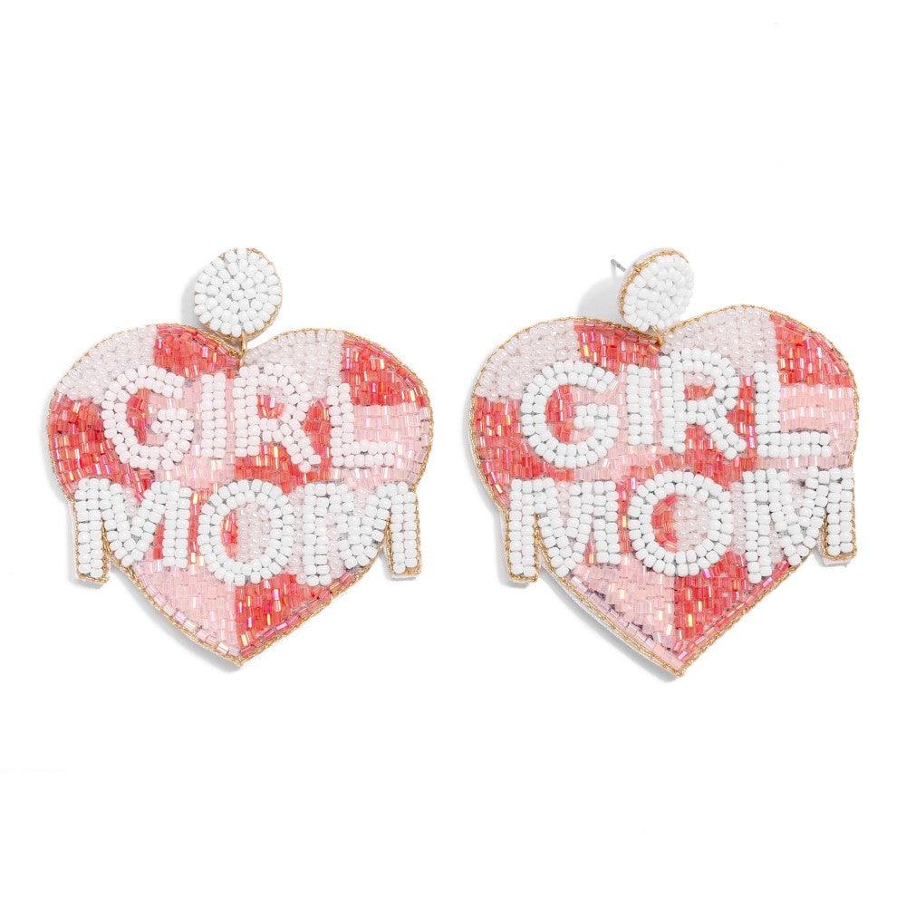 Mom Seed Bead Earrings - Lady Dorothy Boutique